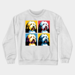 Old English Sheepdog Pop Art - Dog Lover Gifts Crewneck Sweatshirt